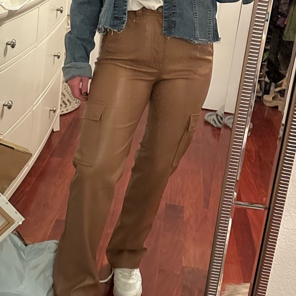 PISTOLA Cassie Utility High Rise Leather Pant - 27 - Picture 4 of 4